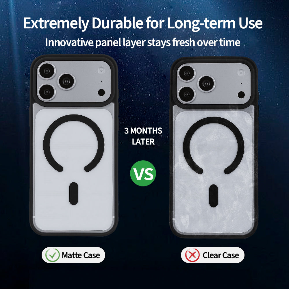 PULOKA Magnetic Matte Case Translucent Frosted Anti-Fingerprint Slim for iPhone 17/18 Pro