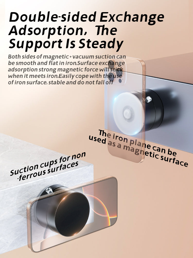 GOJI G10 Vacuum Magnetic Vacuum Phone Holder Vacuum 360 Degree Rotation and Super Strong Magnetic - Black