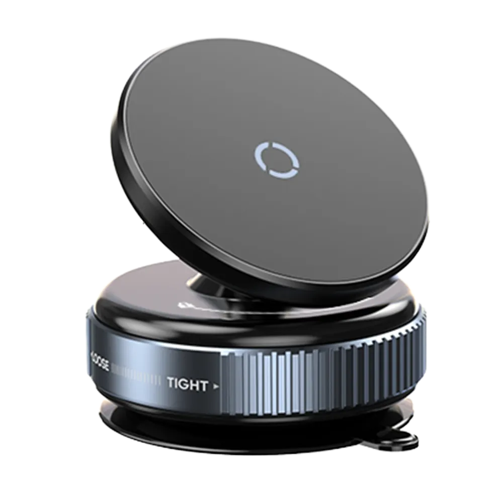 GOJI G2 Vacuum Magnetic Vacuum Phone Holder Vacuum 360 Degree Rotation and Super Strong Magnetic - Black - TecHub
