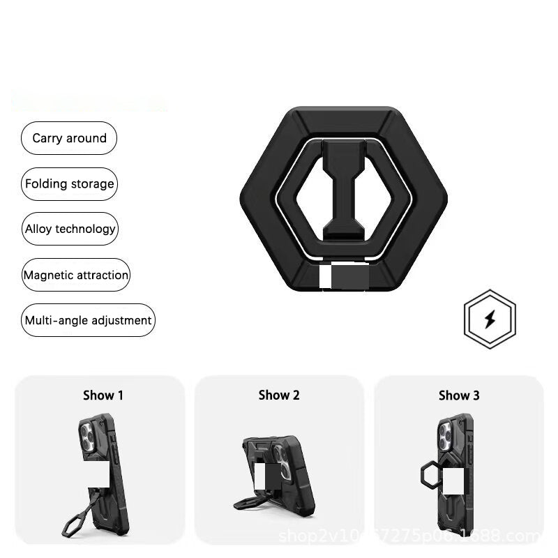 UAG Magnetic Ring Metal Grip 360 Rotation Adjustable Stand - Black