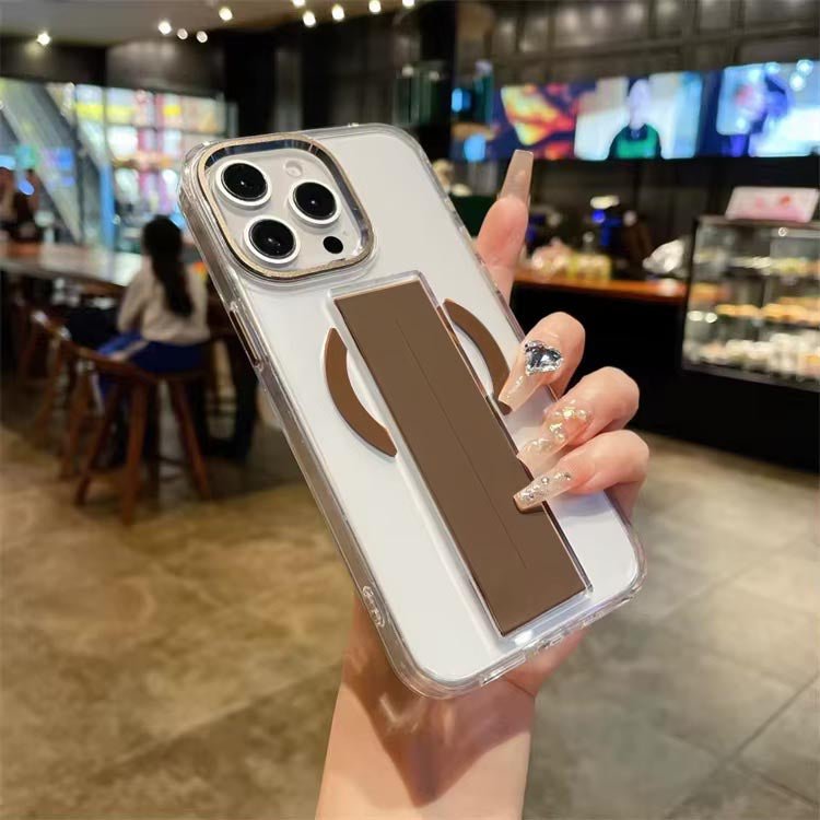 Acrylic TPU MagSafe with Holder Case for iPhone 15 Pro Max - TecHub