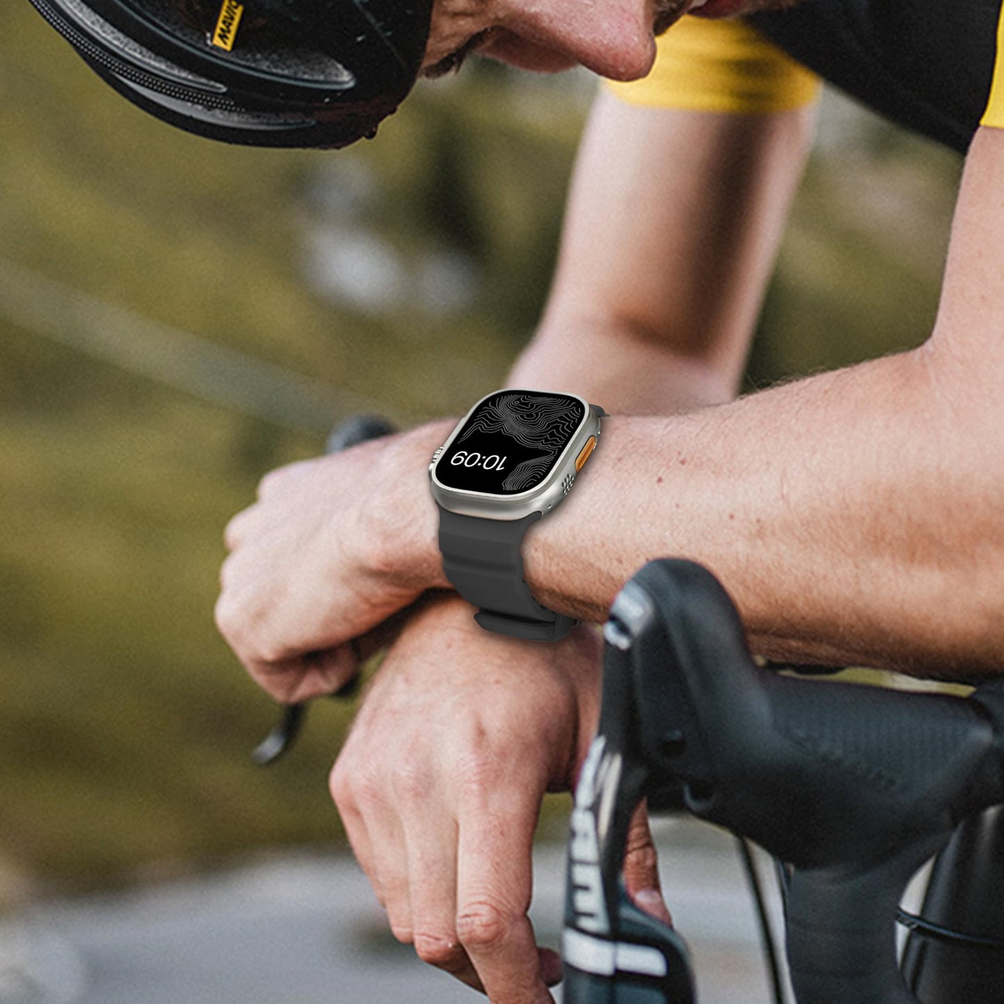 Sport Silicone Fashion Strap for Apple Watch 42/44/45/46/49 mm - Blue