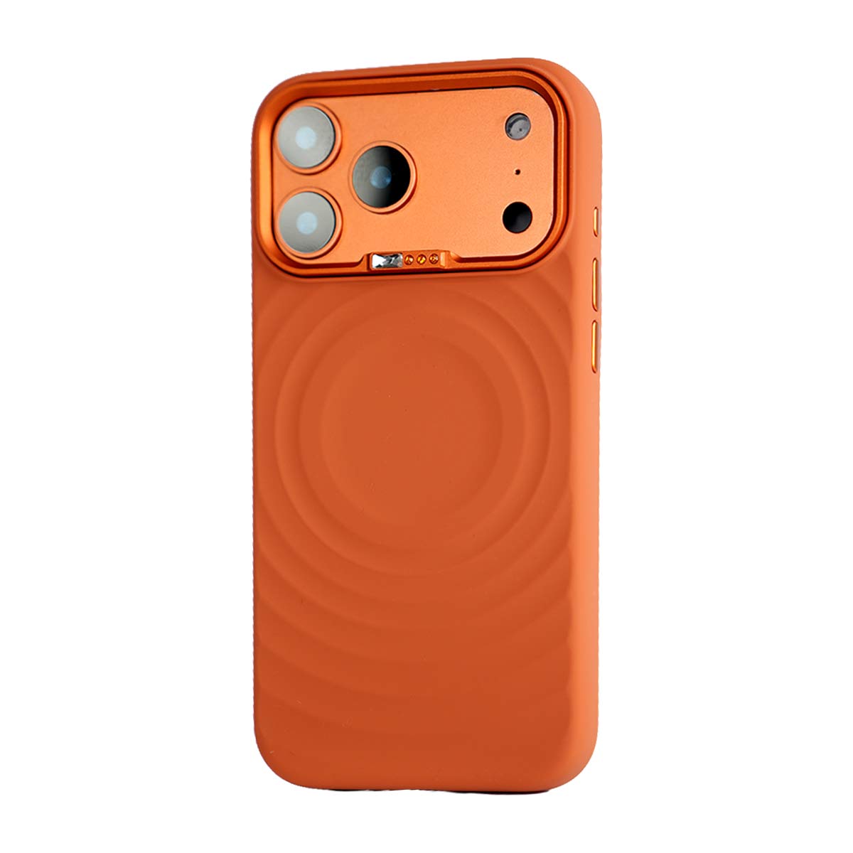 Face Design Lens Frame Inlaid with Diamond Liquid MagSafe Silicone Case for iPhone 17 Pro Max