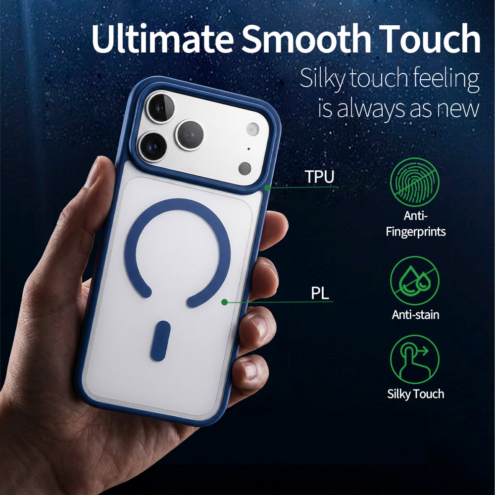 PULOKA Magnetic Matte Case Translucent Frosted Anti-Fingerprint Slim for iPhone 17/18 Pro