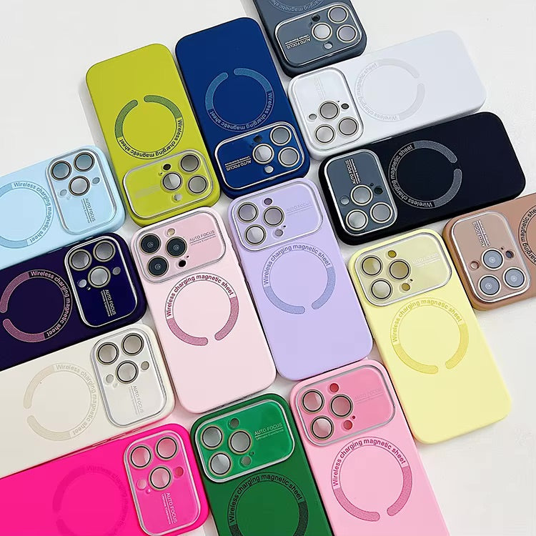 Magnet Design Case Liquid Silicone Magnetic Case for iPhone 14 Pro Max