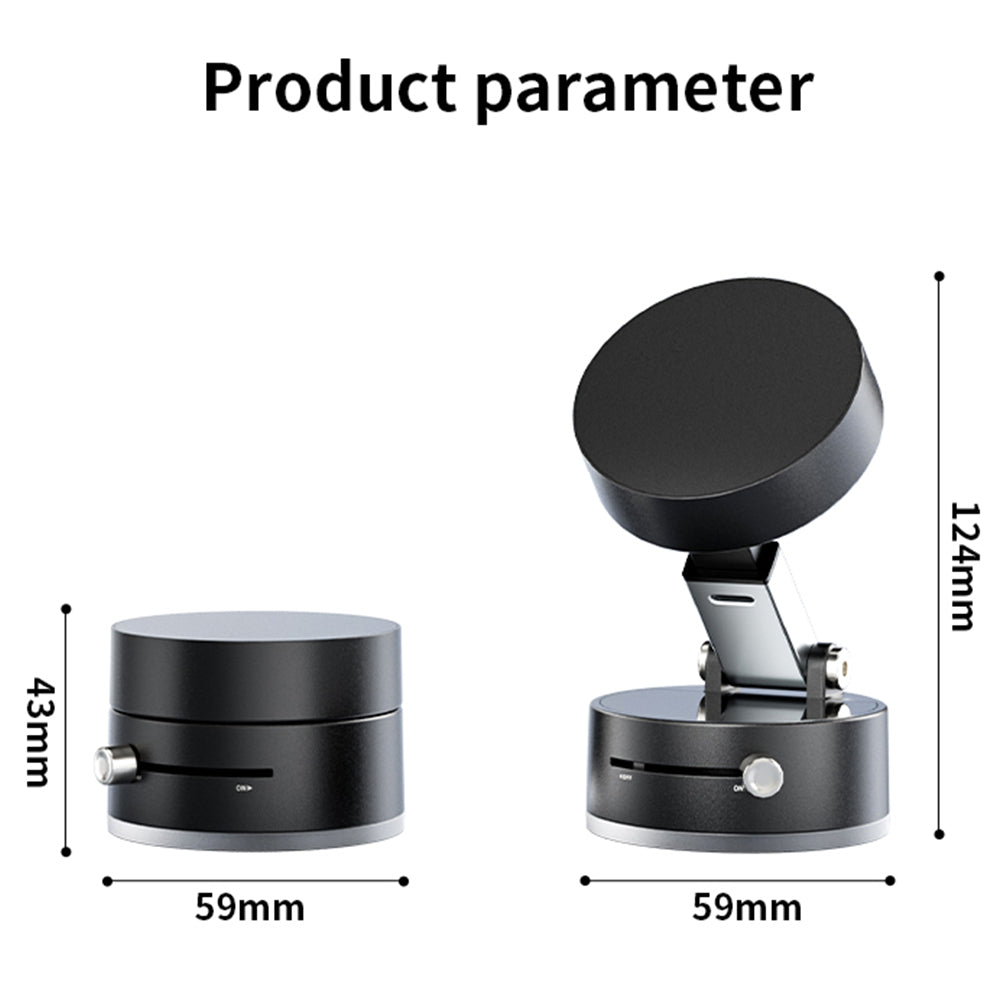 GOJI G10 Vacuum Magnetic Vacuum Phone Holder Vacuum 360 Degree Rotation and Super Strong Magnetic - Black