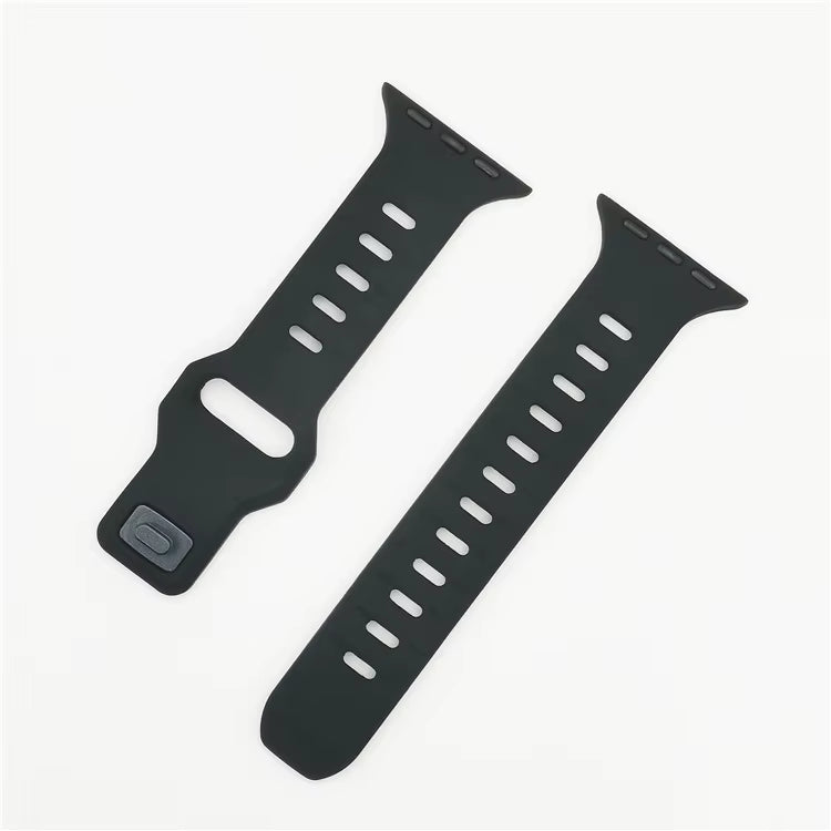 Buckle Strap Silicone Band for Apple Watch 42/44/45/46/49 mm