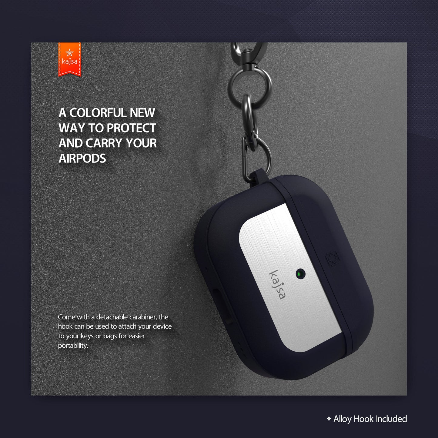 Kajsa Aluminium Ultra Shield AirPods Pro 1&2 Case