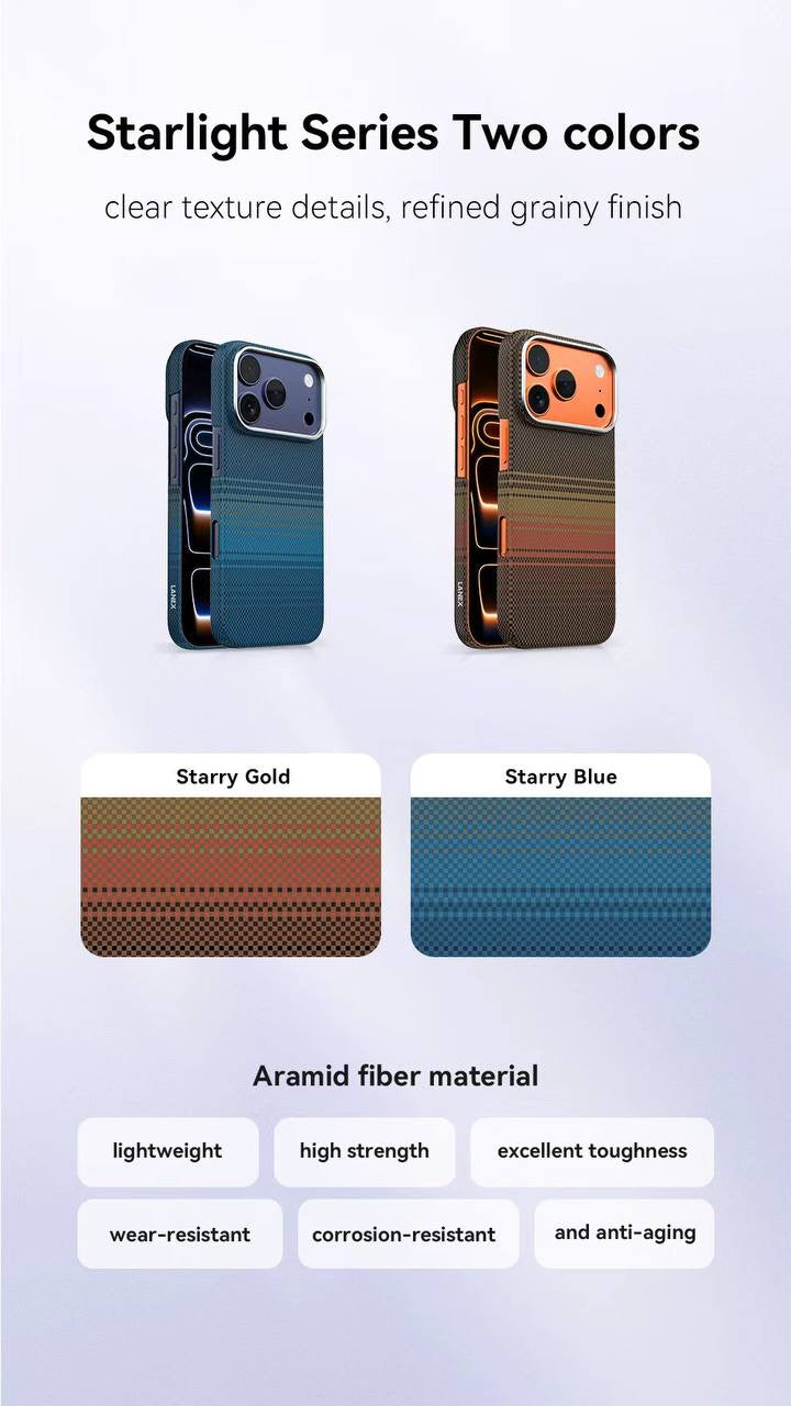 Lanex Ultra-slim Diamond Cut Carbon Fiber MagSafe Case for iPhone 17 Pro Max