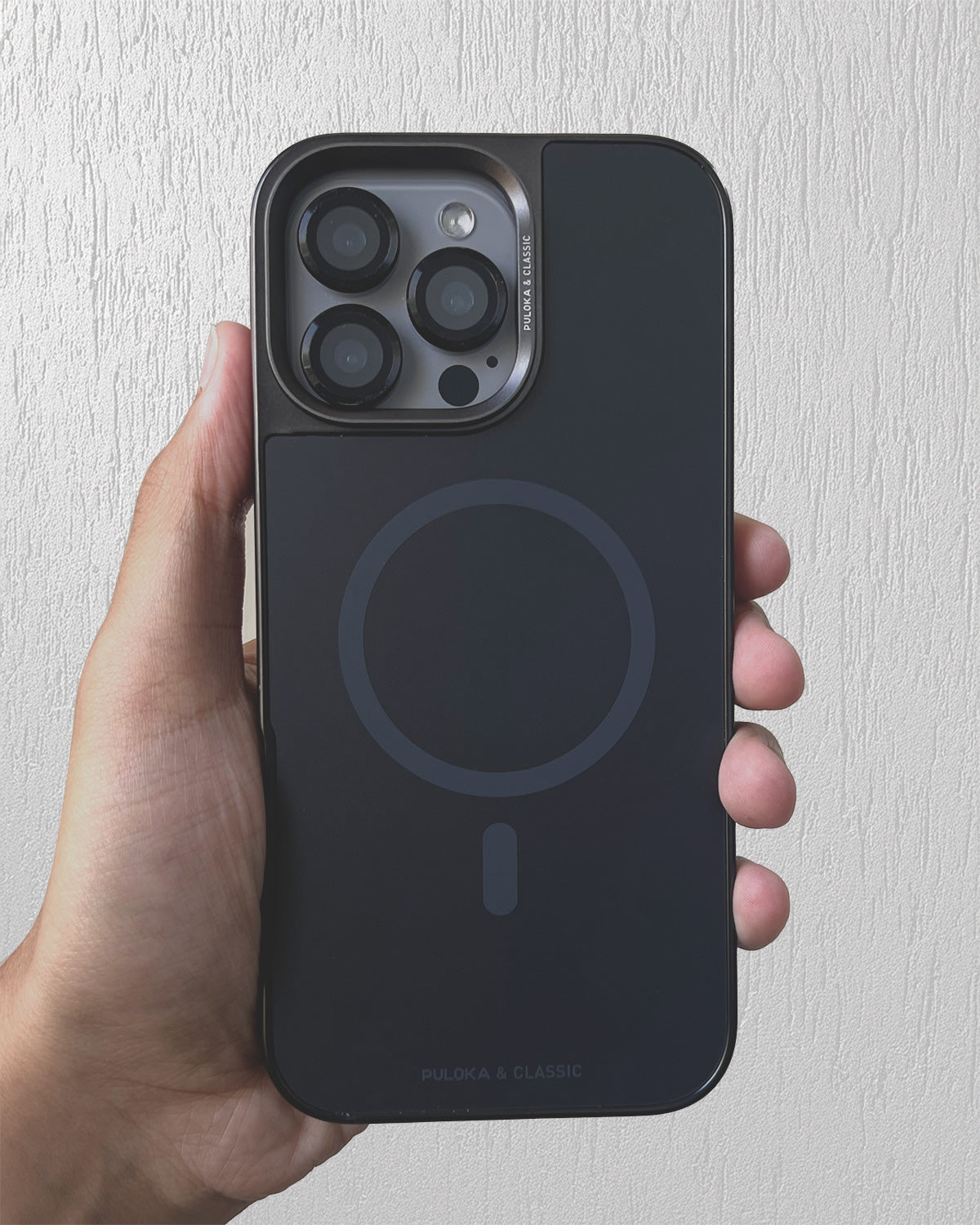 Puloka & Classic Luxury MagSafe Case for iPhone 16 Pro Max - Midnight