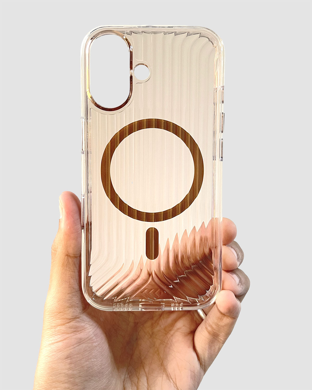 Luxury glossy Magsafe Magnetic Case for iPhone 16 - Gold