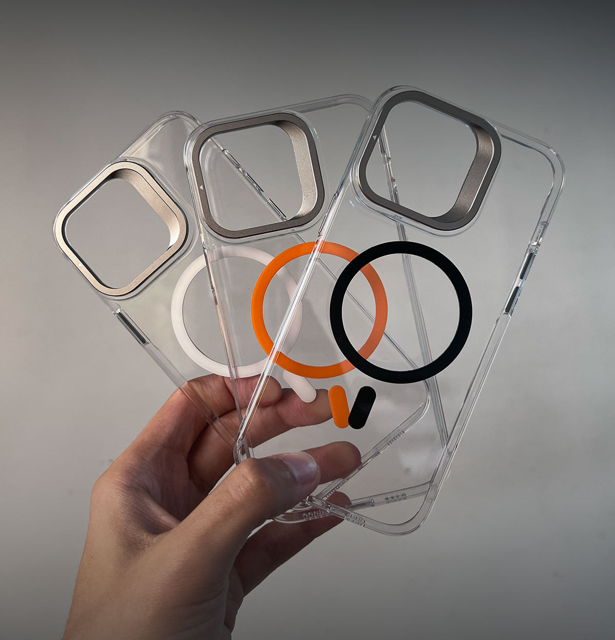 Case World Magnetic Invisible Holder Frosted Crush M for iPhone 15 Pro Max - Black