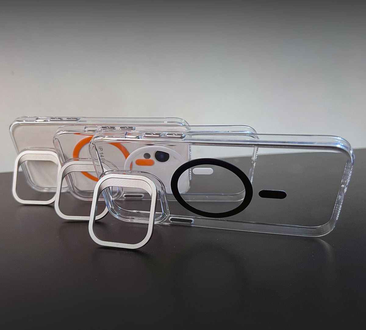 Case World Magnetic Invisible Holder Frosted Crush M for iPhone 15 Pro Max - Black