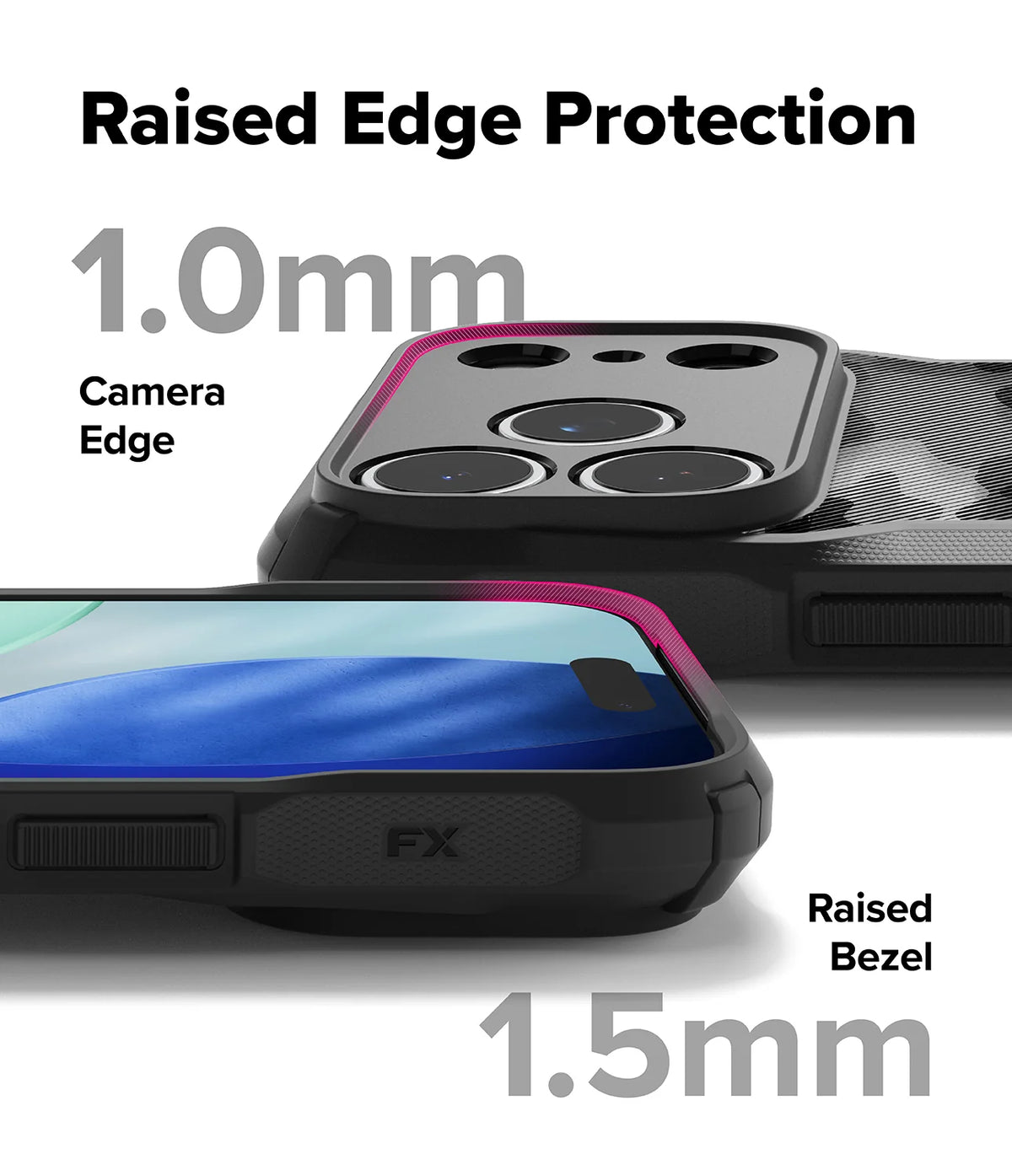 Ringke Fusion-X Slim and protective TPU case for iPhone 17/18 Pro Max - Camo Black