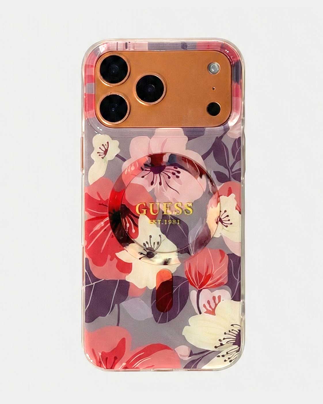 GUESS IML Flower MagSafe Case for iPhone 17 Pro Max