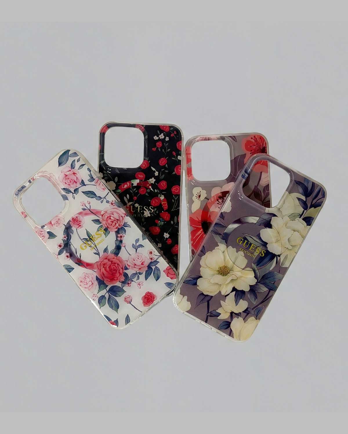 GUESS IML Flower MagSafe Case for iPhone 16 Pro Max
