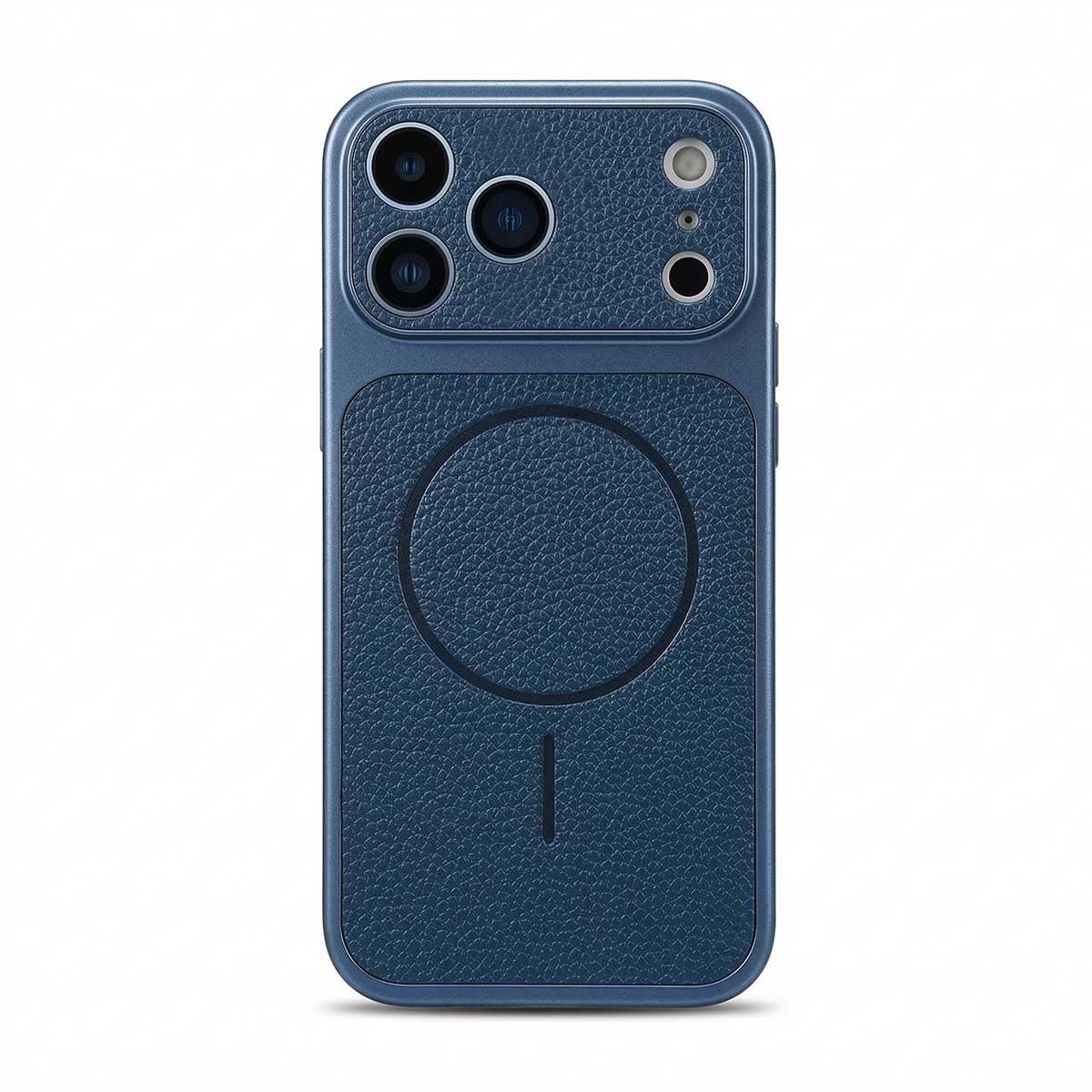 TecHub MMKIO PU leather MagSafe case for iPhone 17 Pro Max, featuring a sleek TPU protective design and stylish leather finish.