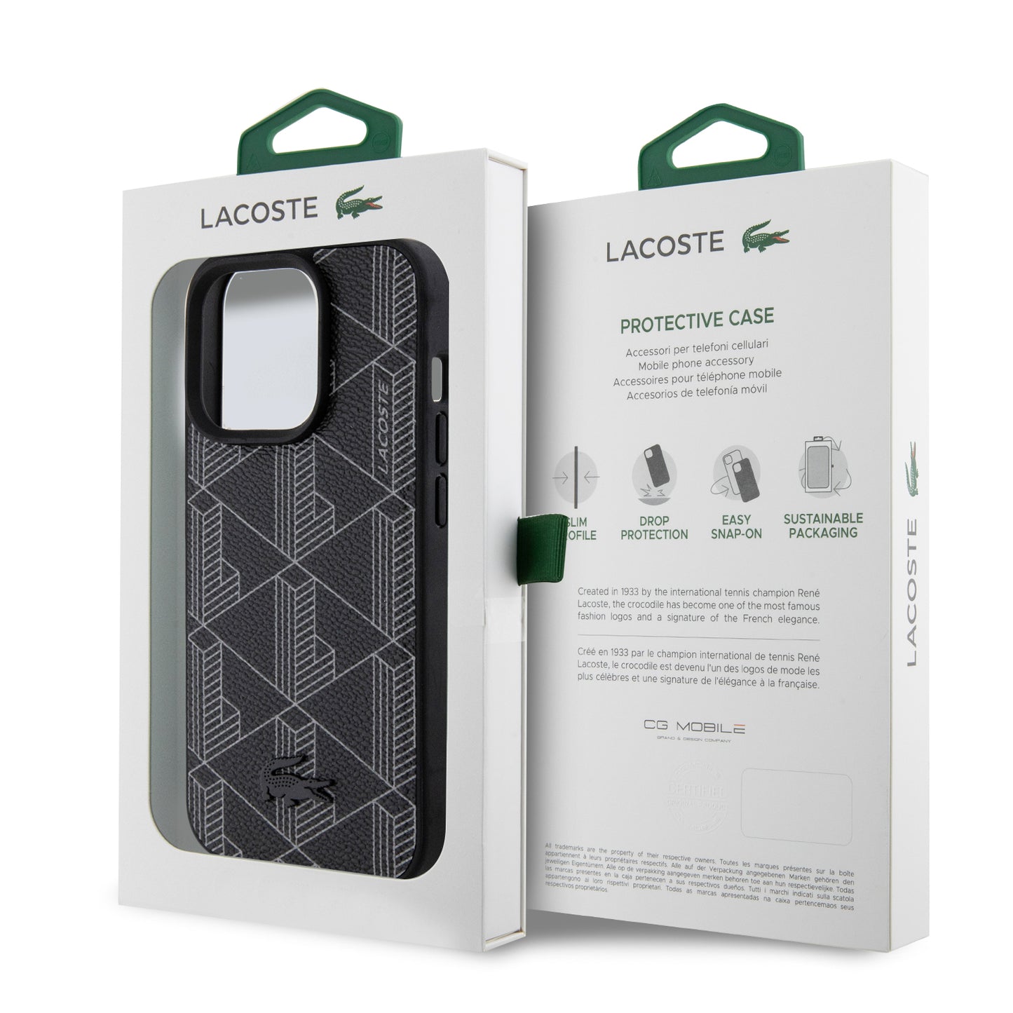 Lacoste Hard PC Leather Case for iPhone 14 Pro Max