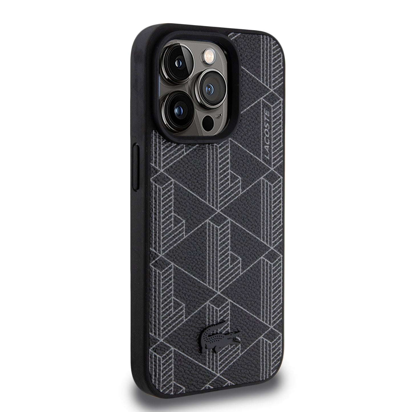 Lacoste Hard PC Leather Case for iPhone 16 Pro Max - Blue