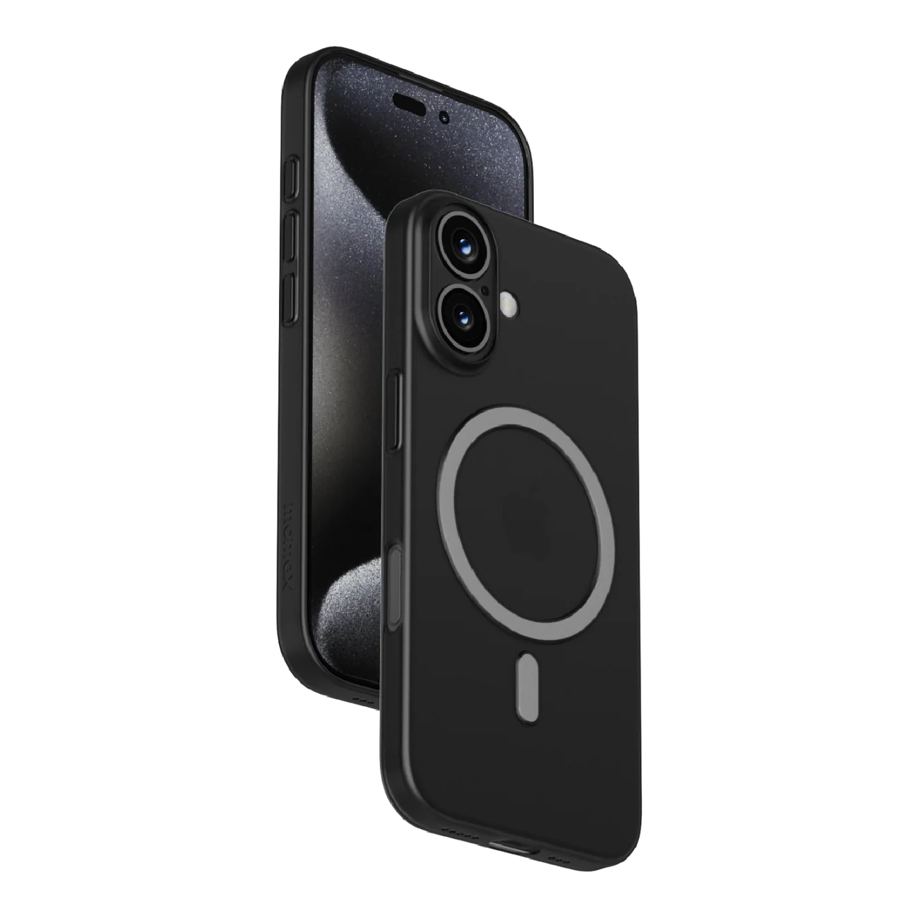 Momax CaseForm Lite iPhone 16 Super Slim Case With MagSafe - Transperant Black