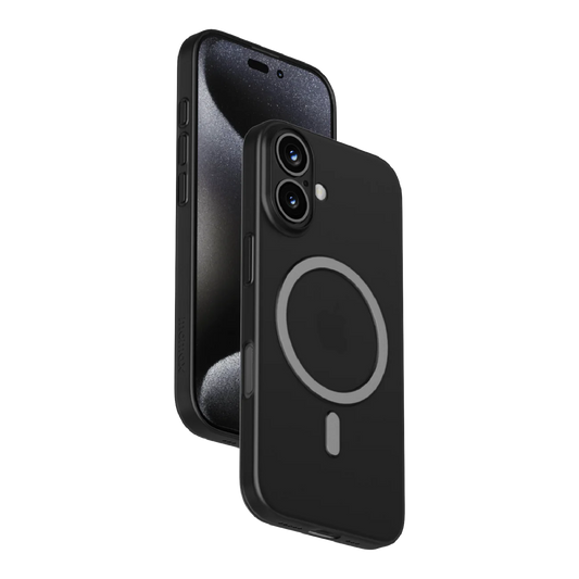 Momax CaseForm Lite iPhone 16 Super Slim Case With MagSafe - Transperant Black