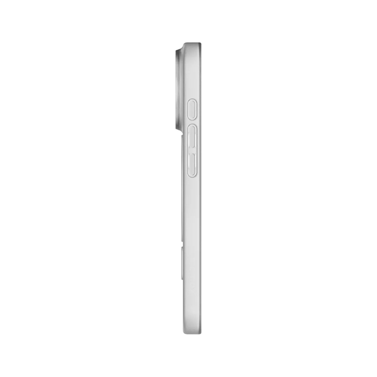 Momax CaseForm Lite super slim MagSafe case for iPhone 16 Pro in white, shown on transparent background.