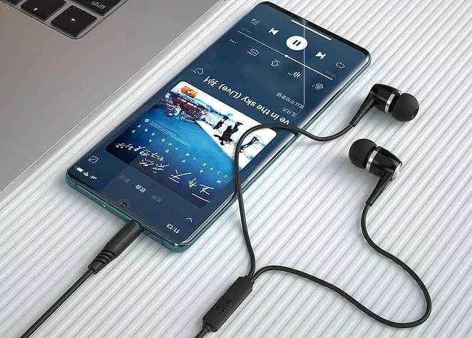 BUDDY BU-R42 Earphone In Ear Wired Jack 3 5mm 1 2mm Black