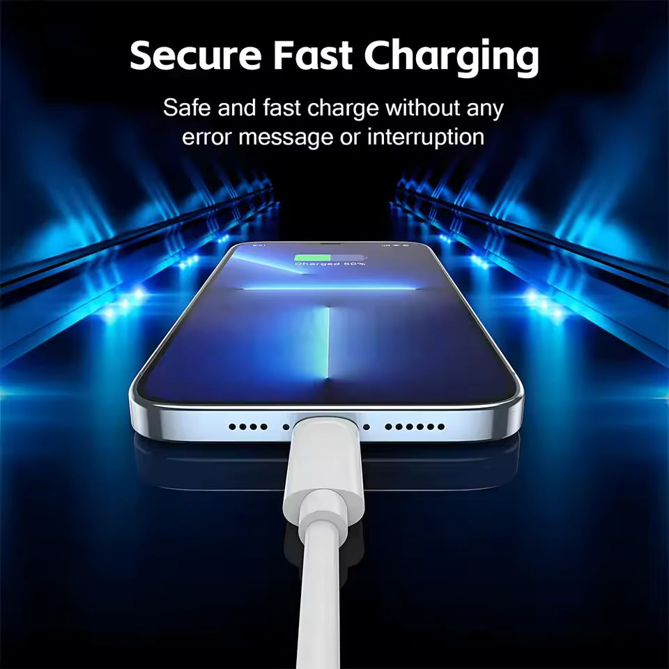 USB to Lightning Cable 1m Fast Charger Data Cable With Box