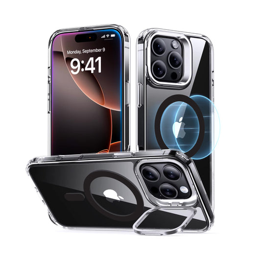 Case World Magnetic Invisible Holder Frosted Crush M for iPhone 15 Pro Max - Black