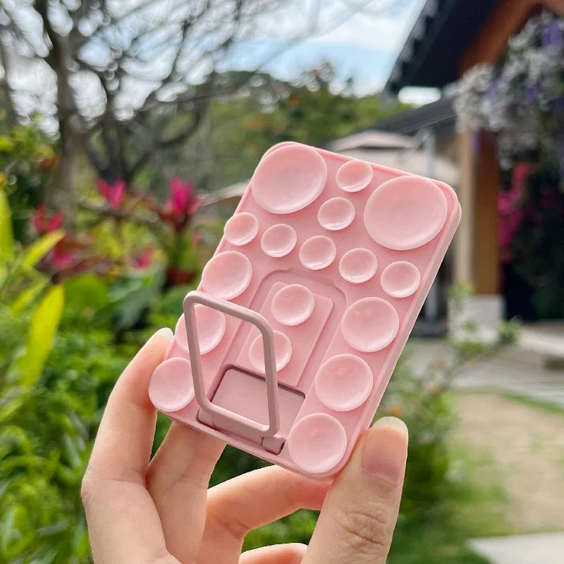 Silicone Suction Mobile Phone Folding Stand Holder