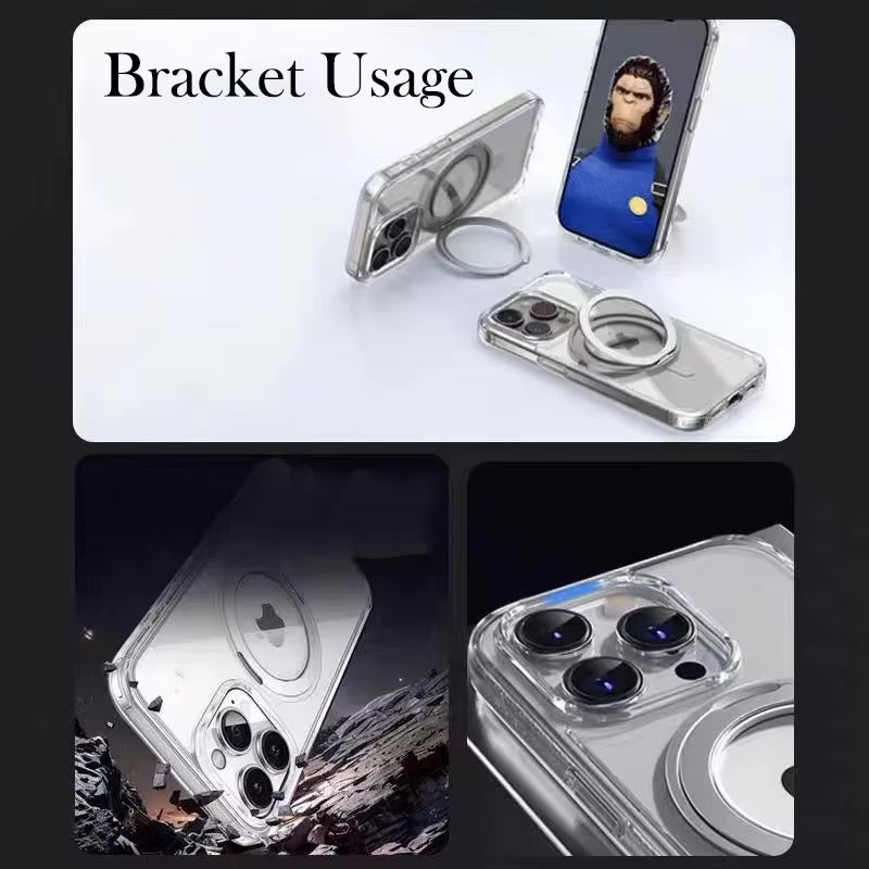 Doyers TPU Luxury MagSafe Stand Case for iPhone 16 Pro Max