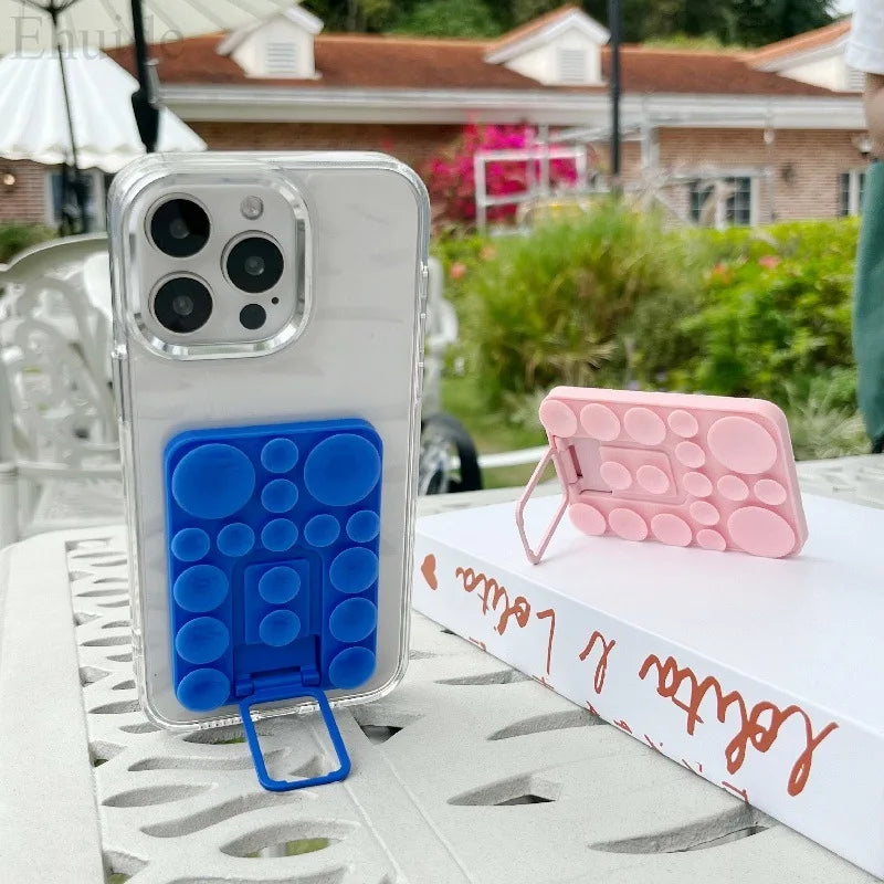 Silicone Suction Mobile Phone Folding Stand Holder