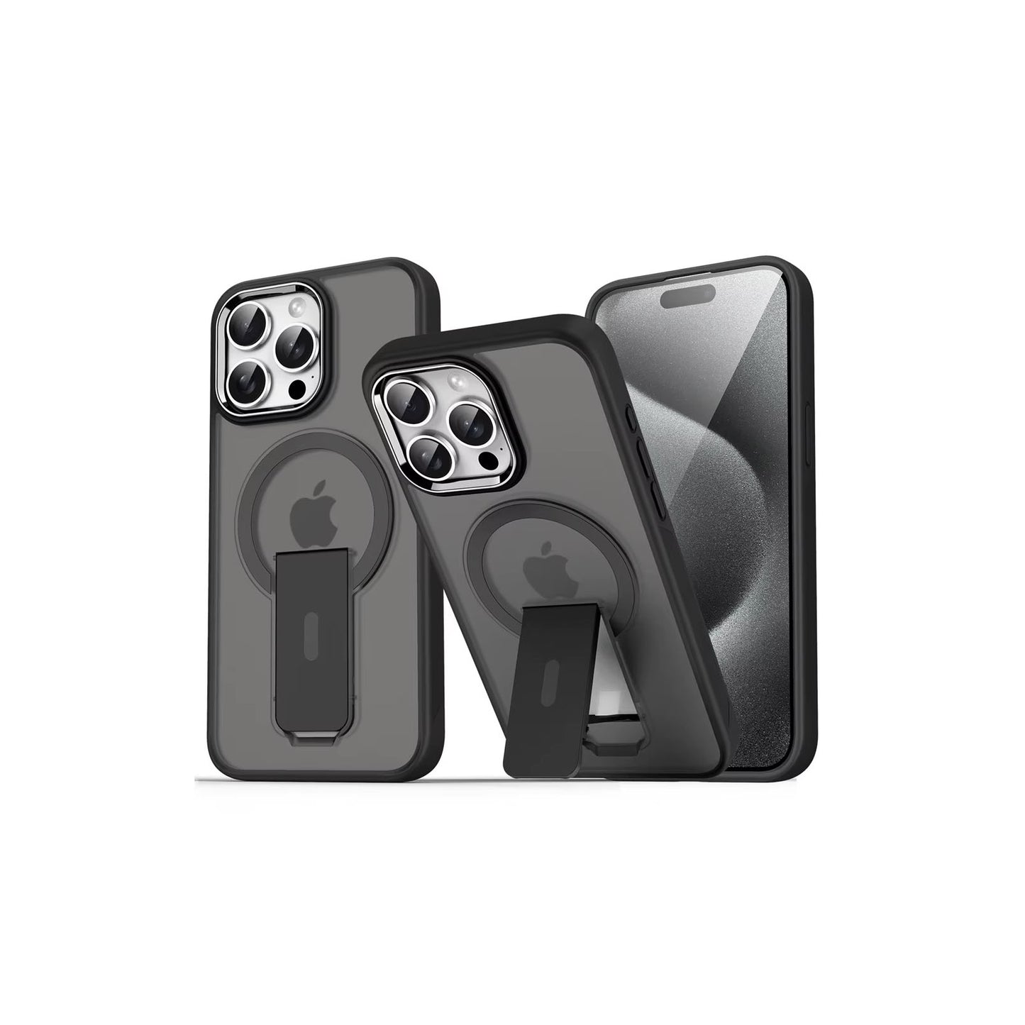 Ease Magsafe Folding Stand Magnetic Case for iPhone 16 Pro Max - Black