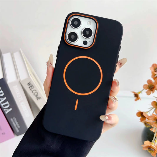 Q Series Ultrathin Simple Magsafe Phone Case for iPhone - Black