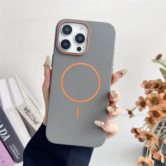 Q Series Ultrathin Simple Magsafe Phone Case for iPhone 14 Pro Max - Grey