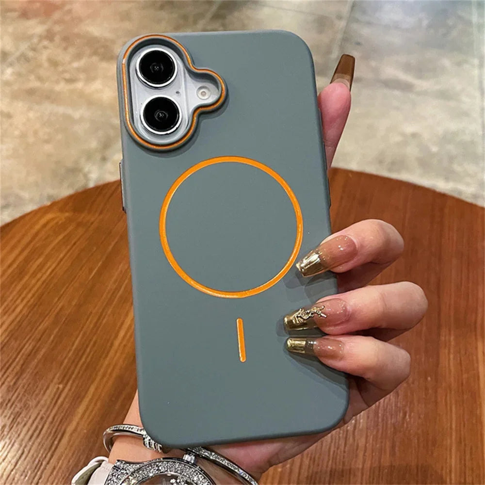 Q Series Ultrathin Simple Magsafe Phone Case for iPhone 14 Pro Max - Grey