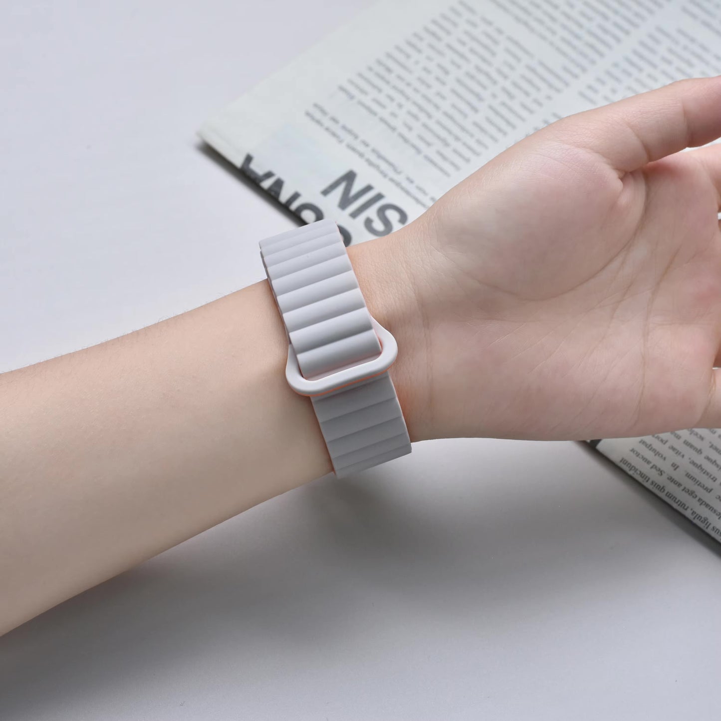 Magnetic Sillicone Double Face Strap for Apple Watch 42/44/45/46/49 mm