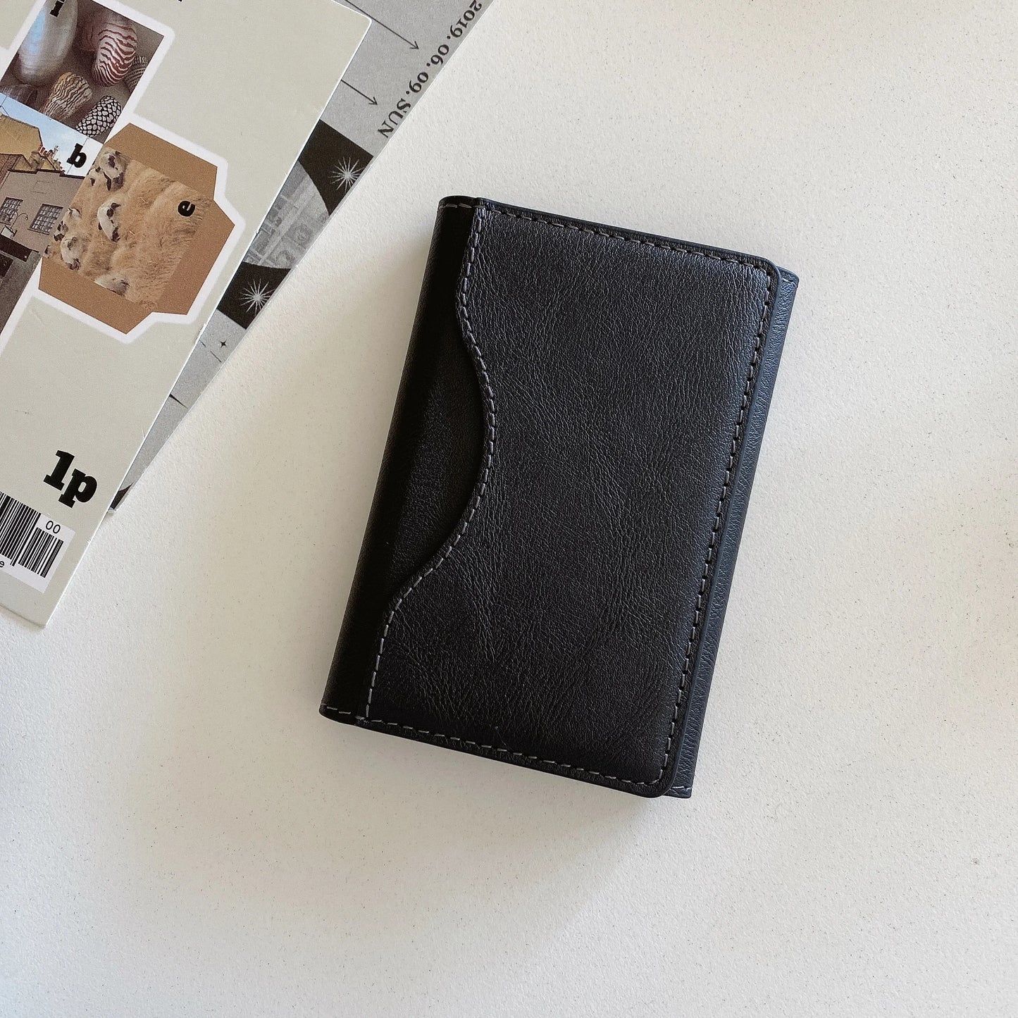 Triple Fold Leather MagSafe Wallet Card Holder