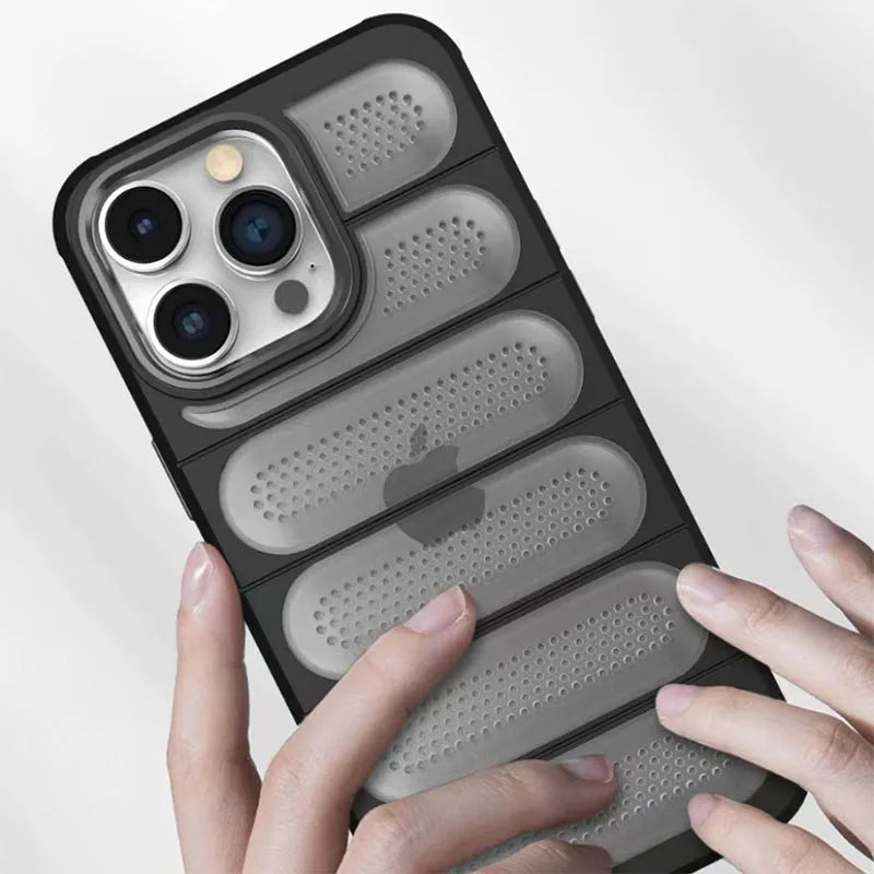 Hollow Mesh Heat Cooling Shockproof Case for iPhone 14 Pro Max