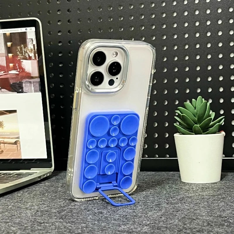 Silicone Suction Mobile Phone Folding Stand Holder