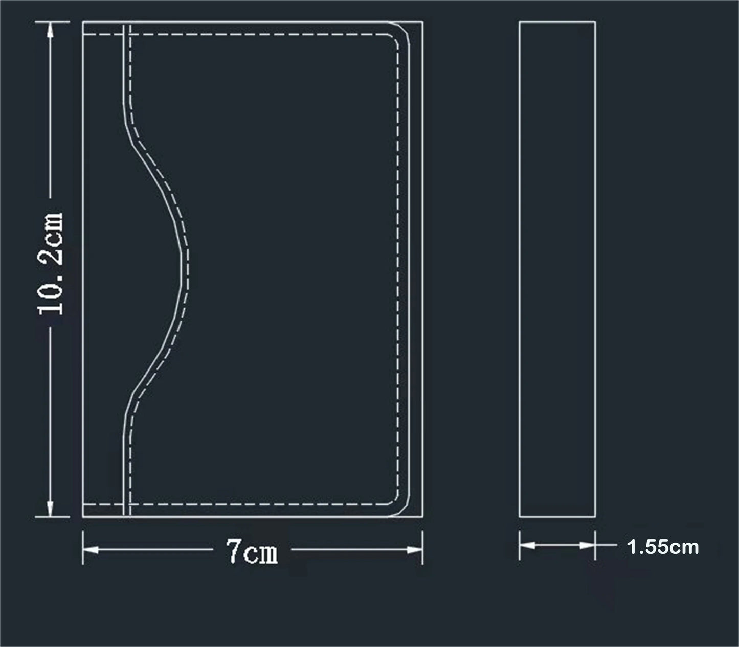 Triple Fold Leather MagSafe Wallet Card Holder