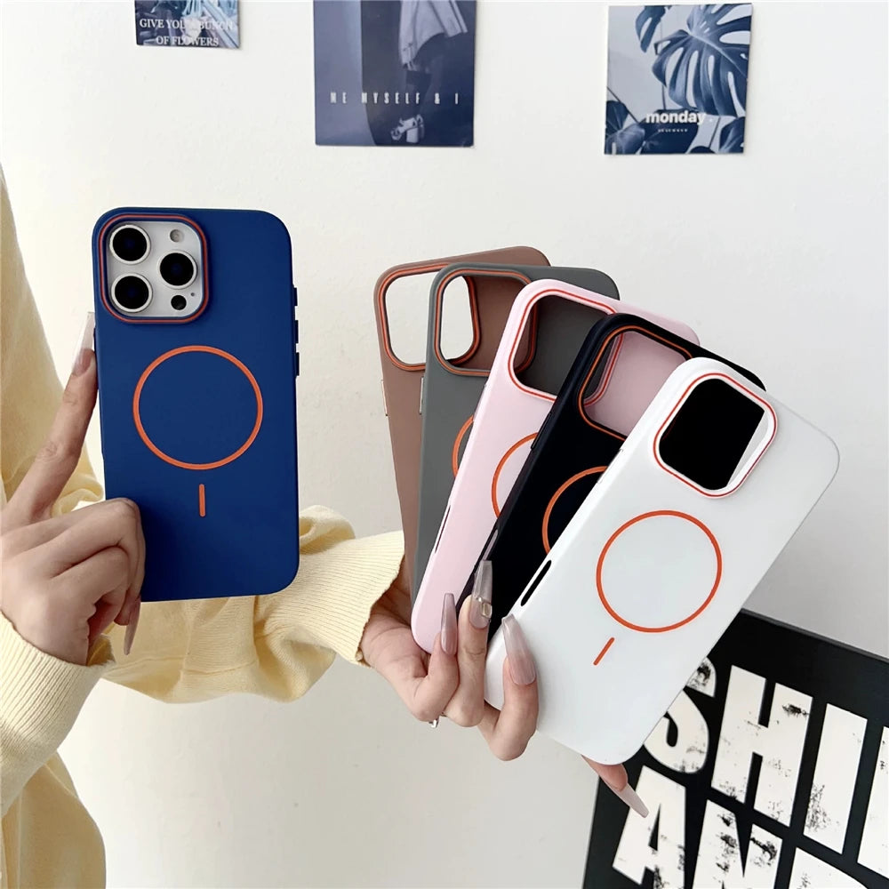 Q Series Ultrathin Simple Magsafe Phone Case for iPhone - Black