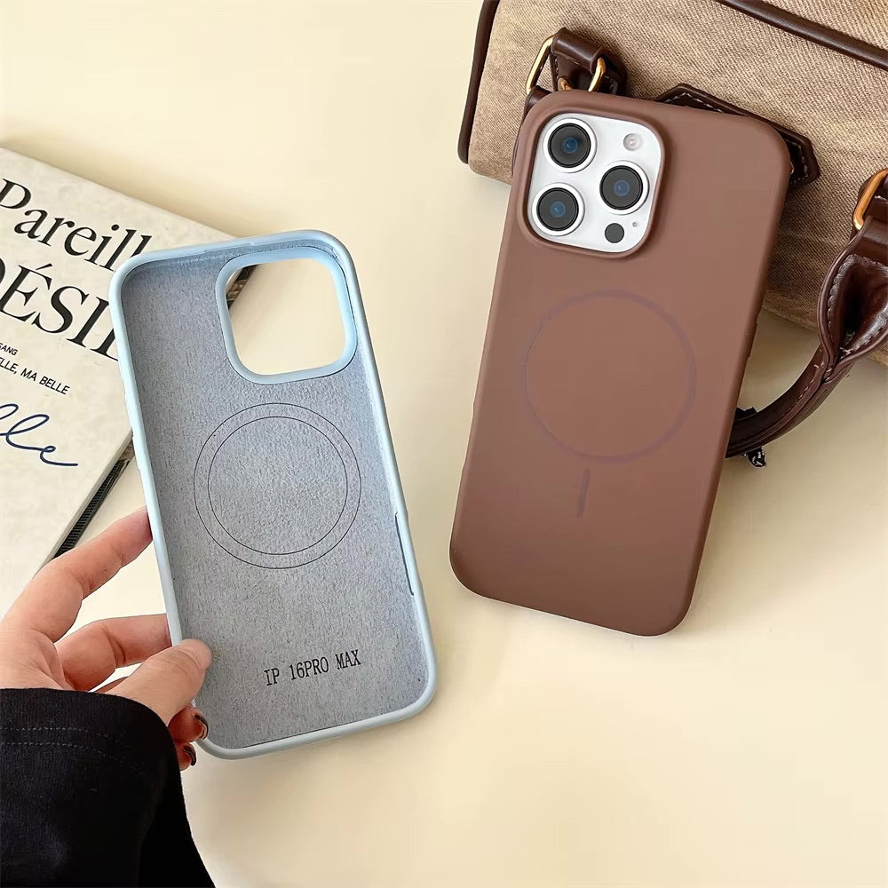 TecHub Magsafe Soft Liquid Silicone Case for iPhone 14 Pro Max, showing smooth silicone exterior and precise cutouts for buttons