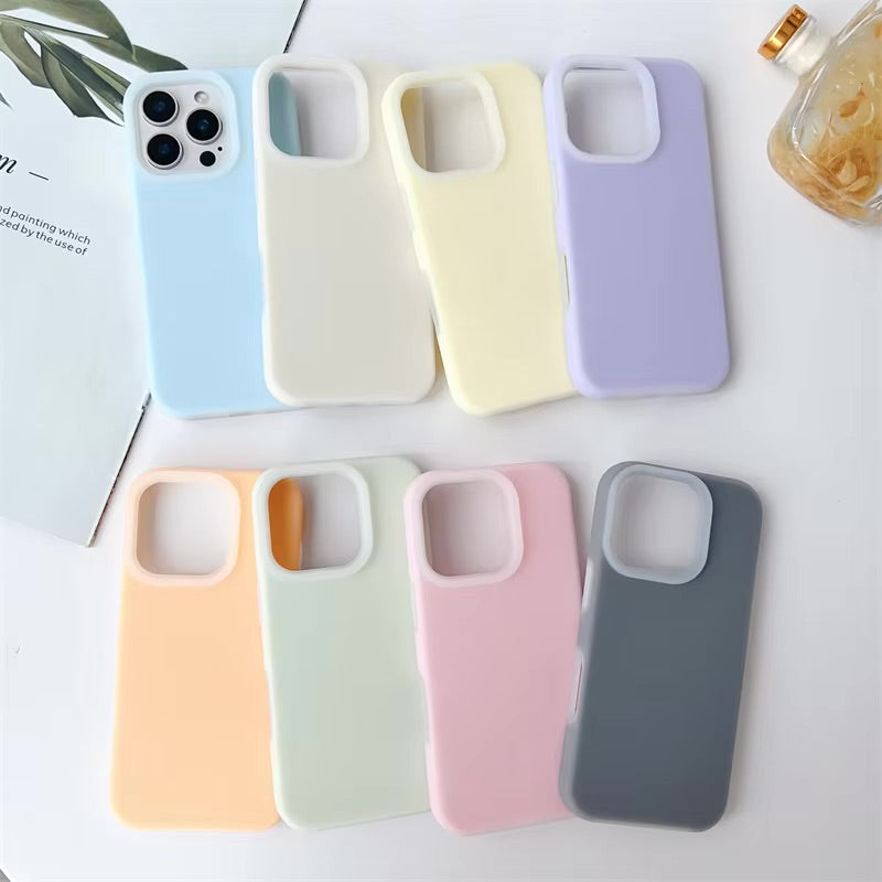 Luxury Fluorescent Jelly Liquid Silicone Case for iPhone 15 Pro Series