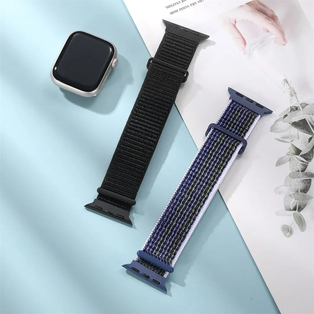 Sports Nylon Strap Band for Apple Watch 42/44/45/46/49 mm - Colorful
