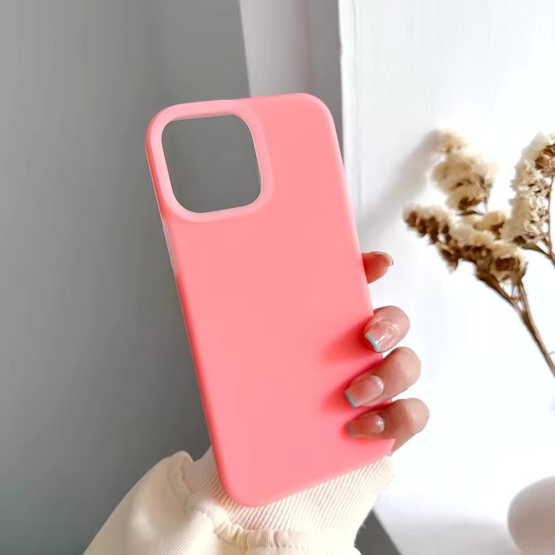 Luxury Fluorescent Jelly Liquid Silicone Case for iPhone 15 Pro Series