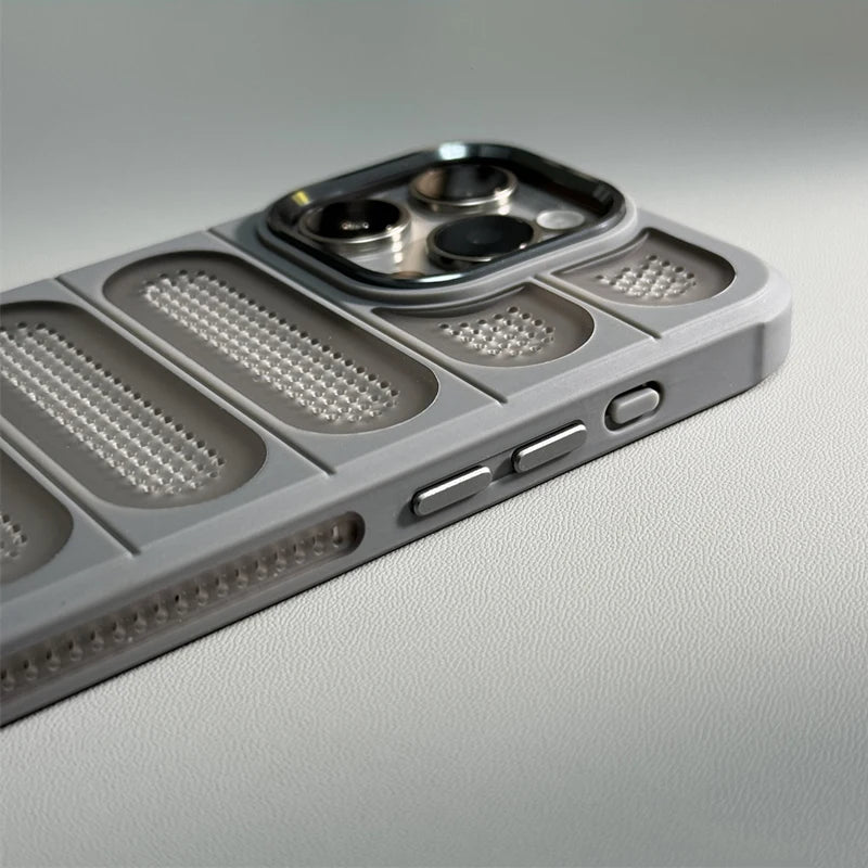 Hollow Mesh Heat Cooling Shockproof Case for iPhone 14 Pro Max