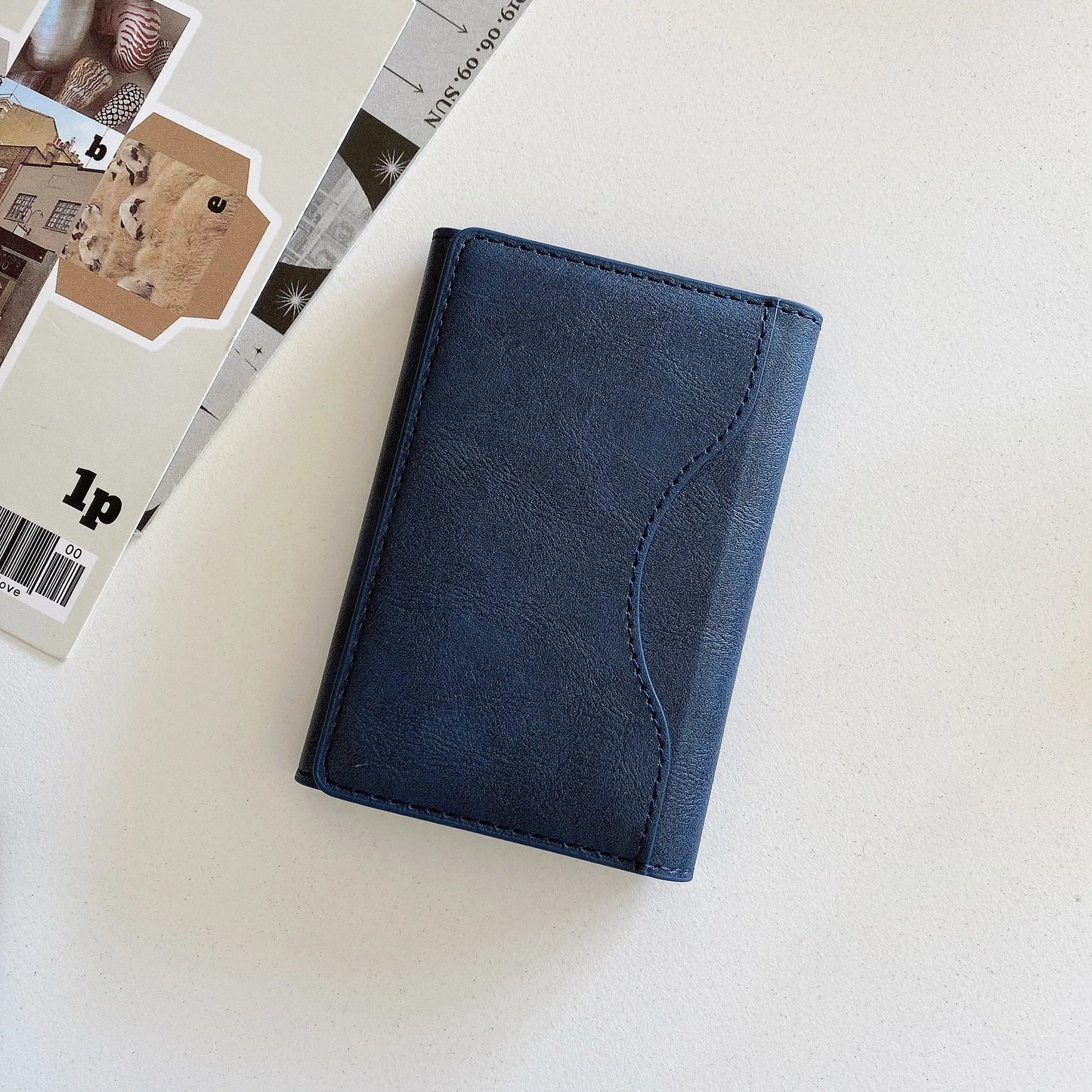 Triple Fold Leather MagSafe Wallet Card Holder