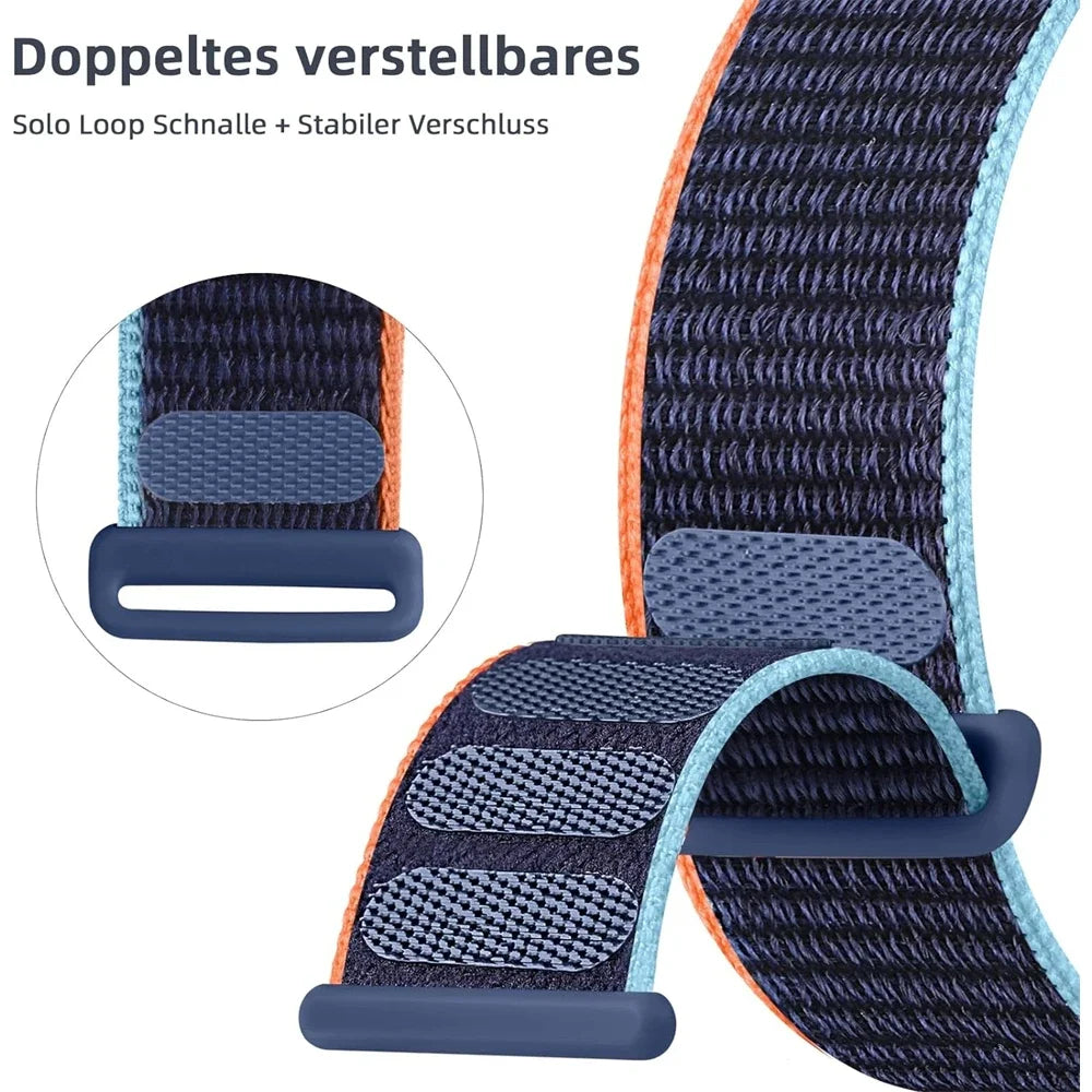 Sports Nylon Strap Band for Apple Watch 42/44/45/46/49 mm - Colorful