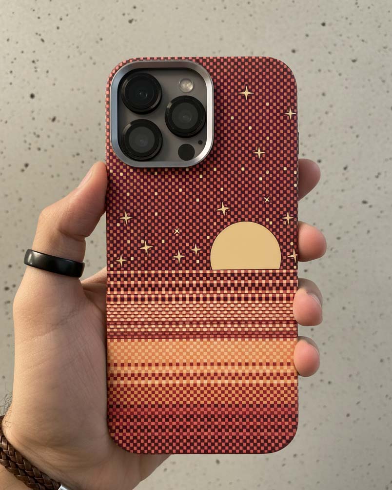 FreeAir Creative MagSafe Carbon Fiber Design Case for iPhone 16 Pro Max